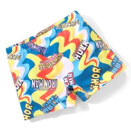 Babyhug Marvel  Swimming Trunk with Avengers Text  Print - Multicolour-image-29