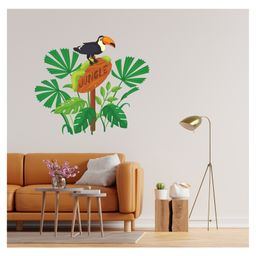 Wallstick Beautiful Jungle Bird for Home Decorative Vinyl Wallsticker-image-12