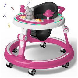 StarAndDaisy Multifunctional Intelligent Early Education Baby Walker - Baby Pink-25