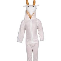 RAJ FANCY DRESSES Full Sleeves Sheep  Animal Theme Costume Dress - White-image-34