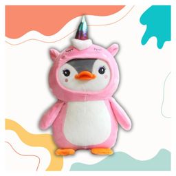 Tickles Penguin Animal Soft Stuffed Plush Toy for Kids Baby Girls & Boys Birthday Gifts (Color: Pink Height 25 cm)-17