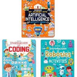 Digital Discovery Books Artificial Intelligence Robotics and Coding with Fun Facts and Activities Pack of 3 - English-16