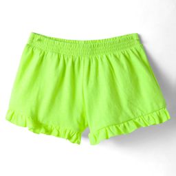 UCB Above Knee Length Solid Colour Shorts - Neon Green-image-75