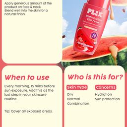 PLIX THE PLANT FIX Watermelon Tint Twist Color-Adapting Sunscreen- 50 ml image 5