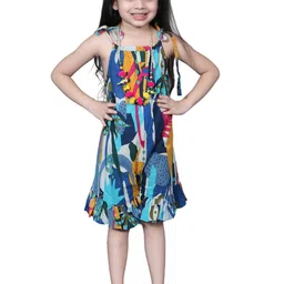 EthIndia Girls Printed Shoulder Straps Capri Jumpsuit-picture-13