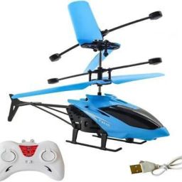 Kids Plastic Induction Type 2-in-1 Flying Indoor Helicopter with Remote-image-74