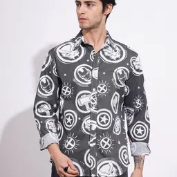 Being Human Iron Man Printed Pure Cotton Casual Shirt-picture-23