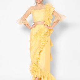 Kiya Yellow Ready to Wear Saree-image-12