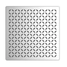 RN Jasmine 250x250 mm Square Stainless Steel Silver Wall Mount Overhead Shower Without Arm, RN63510250-41