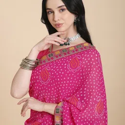 RATAN Bandhani Printed Festive Saree-picture-11
