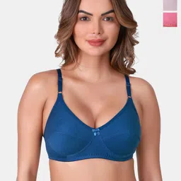 SKDREAMS Women Pack of 3 Full Coverage Seamless Non Padded Everyday Bra-14