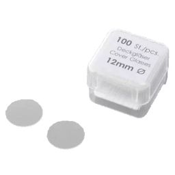AS ONE Round Cover Glass Borosilicate glass 0.13-0.16 mm, NO.0111550 (Set of 1000 pcs)-picture-11