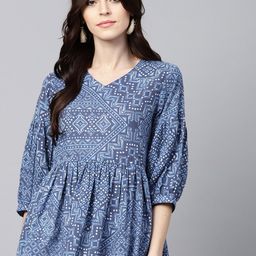 Shree Blue Printed Tunic-picture-13