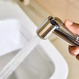 D&B BATHWARE ABS Chrome Finish Health Faucet with 1 m Hose and Holder, DB-TLTHF6611 image 5