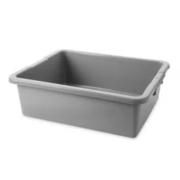 RUBBERMAID Polyethylene Storage Box 28.9 L Grey 17.78cm x 43.51cm x 54.61cm, FG335100GRAY-picture-0