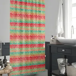 ArtzFolio Green & Pink Printed Waterproof Shower Curtains-image-83