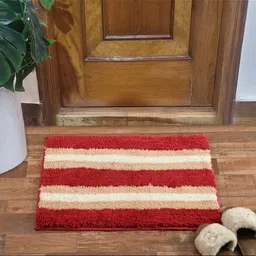 GBL COLLECTION Red Super Water Absorbent Bath Rugs image 4