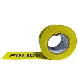 SINGHAL Police Line Do Not Cross Barricade Tape Roll 300 m Yellow and Black, PLDC_YB_3x300_P12 (Pack of 12)-picture-44