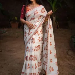 SHOP DROP Woven Design Pure Silk Banarasi Saree-picture-19