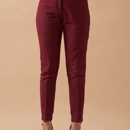 SHIBUI Women Tailored High-Rise Trousers-image-3