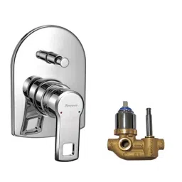 Parryware Vista Bottom Lever 2 Way Diverter with Concealed Chrome, G3985A1+G4887A1 (Pack of 2 Piece)-picture-31