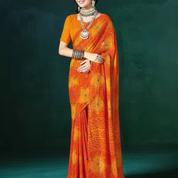 Anouk Rustic Bandhani Poly Georgette Saree-image-42