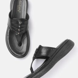 DressBerry Women Black Laser Cuts Comfort Heels-38