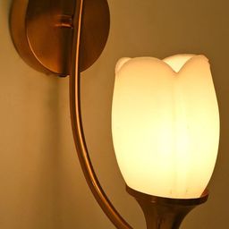 1ST TIME White Printed Glass Traditional Cylinder Wall Lamps Wall Lamps-picture-30