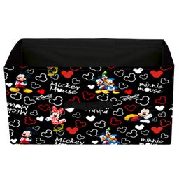 Fun Homes Rectangular Storage Box Mickey Mouse Print - Black-24