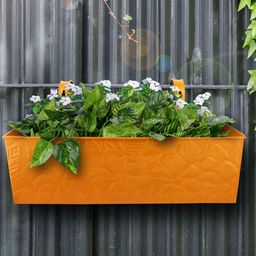 Green Girgit Embossed Rectangular Pot Yellow-9