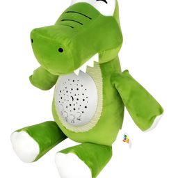 Negocio Dreamy Night Sky Star Projection Plush Crocodile Baby Toy for Kids- Pack of 1- Color May Vary- Height 34 cm-23