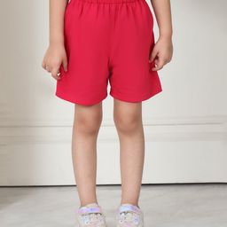 Mini & Ming Cotton Solid Shorts - Queen Pink-image-62