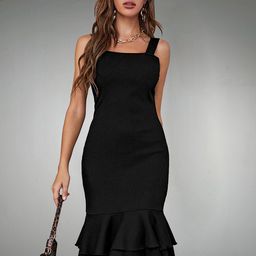 Metronaut Applique Bodycon Midi Dress-image-66