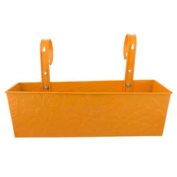 Green Girgit Embossed Rectangular Pot Yellow image 2