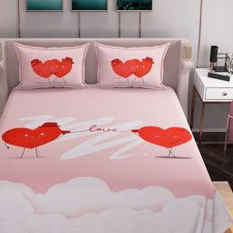 Bromwick Off White 250 TC King Bedsheet with 2 Pillow Covers-image-43