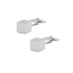 The Tie Hub Silver-Toned Cuboidal Cufflinks-picture-39