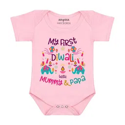Arvesa My First Diwali Printed Bodysuit-picture-14