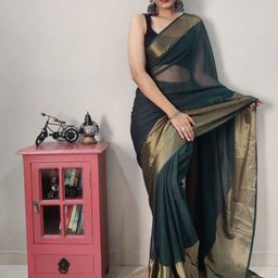 LeeliPeeri Designer Zari Ready to Wear Saree-image-87