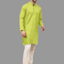 ANUJ FASHION Men Solid A-Line Kurtas-picture-47