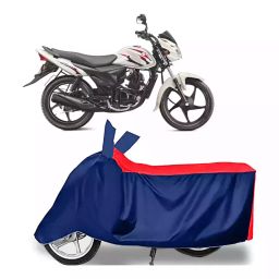 Auto Pearl Two Wheeler Cover with Bag for Suzuki Hayate, Red & Blue-image-18