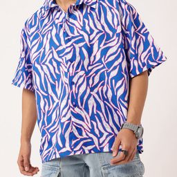 Kook N Keech Urban Tropical Paradise Printed Oversized Shirt-image-98