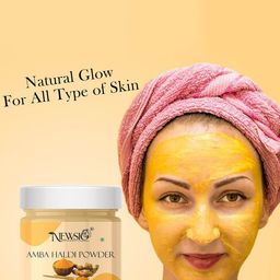 Newsio Set Of 4 Pure & Natural Amba Haldi Powder For Skin - 100 g Each image 3