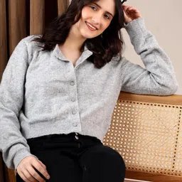 Stylecast X Kotty Women Round Neck Cardigan-image-30