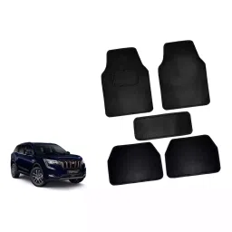 Auto Pearl CMBK186 Polyester Standard Mat for Mahindra Xuv 700 (5 Seater) (Black)-26