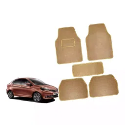 Auto Pearl CMBE165 Polyester Standard Mat for Mahindra Tuv-300 (Beige)-image-98