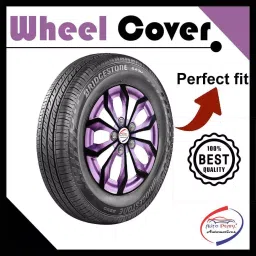 Auto Pearl VioRev06 R1 33.02 cm (13 Inch) 3 PPress Type Wheel Hubcap with Retention Ring Glossy Black Violet Wheel Cover for Maruti Baleno (Set of 4)-image-47