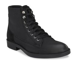 Delize Men Black High-Top Trekking Shoes-image-52