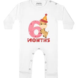 Arvesa Infants Printed Round Neck Bodysuits-image-75