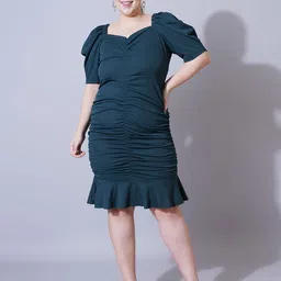 U&F Beyond Women Puff Sleeve Bodycon Dress-picture-49