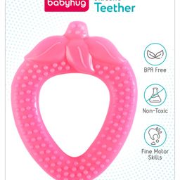 Babyhug Strawberry Shaped Silicone Teether - Pink-20